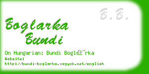 boglarka bundi business card